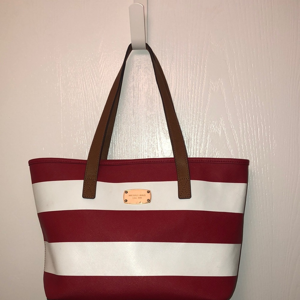 Michael Kors bag nautical striped tote medium
